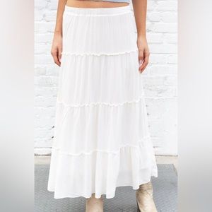 Brandy Melville White Izzy Skirt
